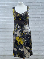 Load image into Gallery viewer, Linea Raffaeli Yellow Floral Pure Silk Dress with Bolero - 101-631 - Lucindas on-line
