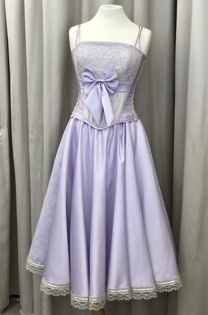 Lilac vintage bespoke corset - Lucindas on-line