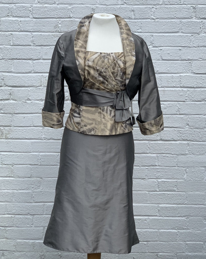 Linea Raffaeli anthracite 3 piece set bolero- 101-251