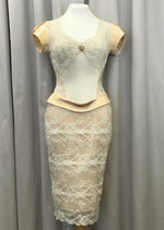 Load image into Gallery viewer, Cream Vintage Dress - Lucindas on-line
