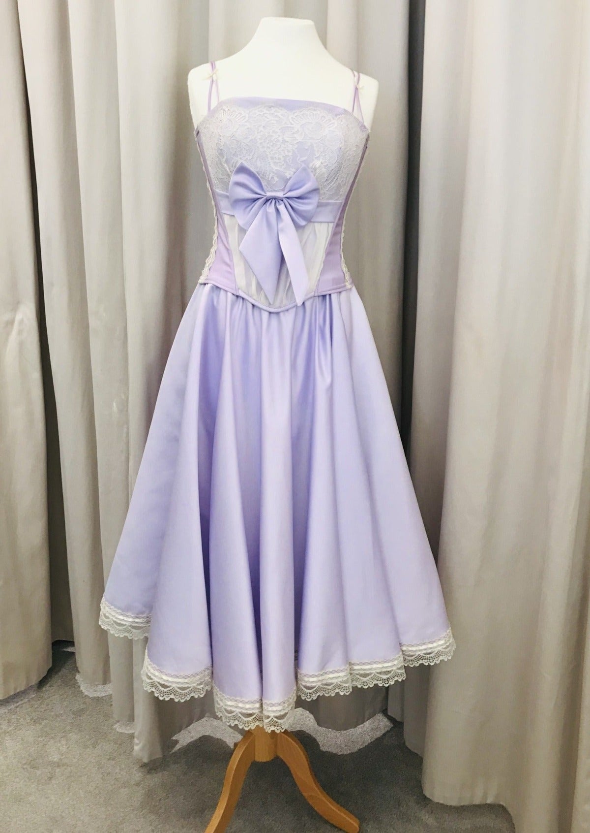 Vintage pastel purple swing skirt