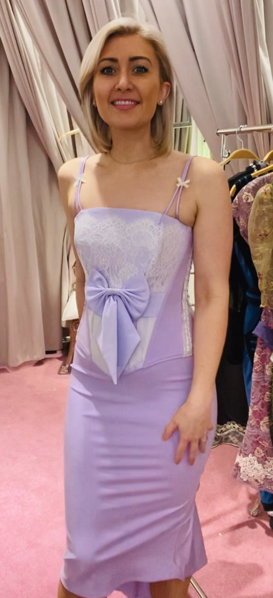 Lilac vintage bespoke corset - Lucindas on-line