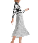Load image into Gallery viewer, Marc Cain Monochrome Midi Skirt - Lucindas on-line

