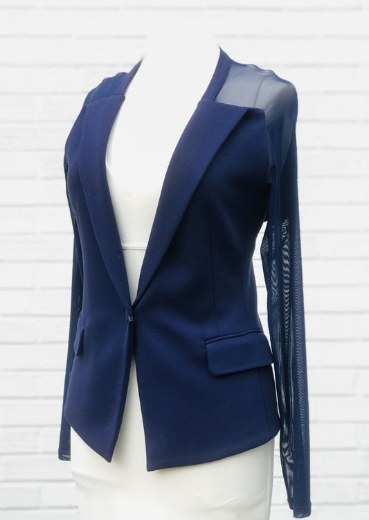 Isabel De Pedro blazer with mesh long sleeves