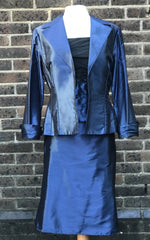 Load image into Gallery viewer, Linea Raffaeli Midnight Blue 3 piece set bolero- 6788-001 - Lucindas on-line
