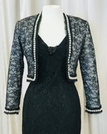 Load image into Gallery viewer, Vintage Chanelesque lace bolero jacket - Lucindas on-line
