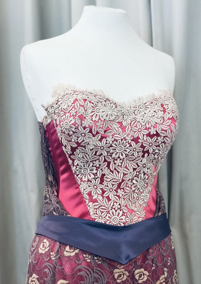 Antique Rose Corsetiere Lace Dress - Lucindas on-line