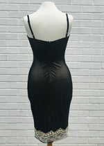 Load image into Gallery viewer, Black Corsetiere Dress - Lucindas on-line
