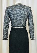 Load image into Gallery viewer, Vintage Chanelesque lace bolero jacket - Lucindas on-line
