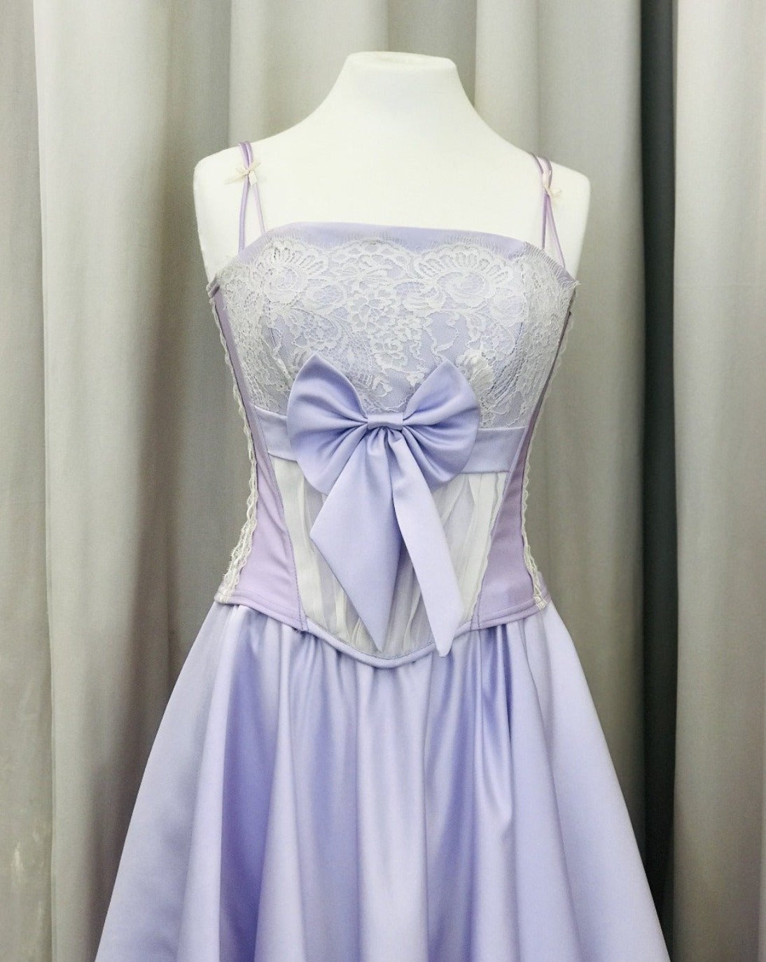 Lilac vintage bespoke corset - Lucindas on-line