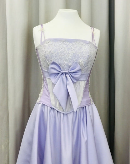 Lilac vintage bespoke corset - Lucindas on-line