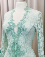 Load image into Gallery viewer, Sea green vintage lace jacket - Lucindas on-line
