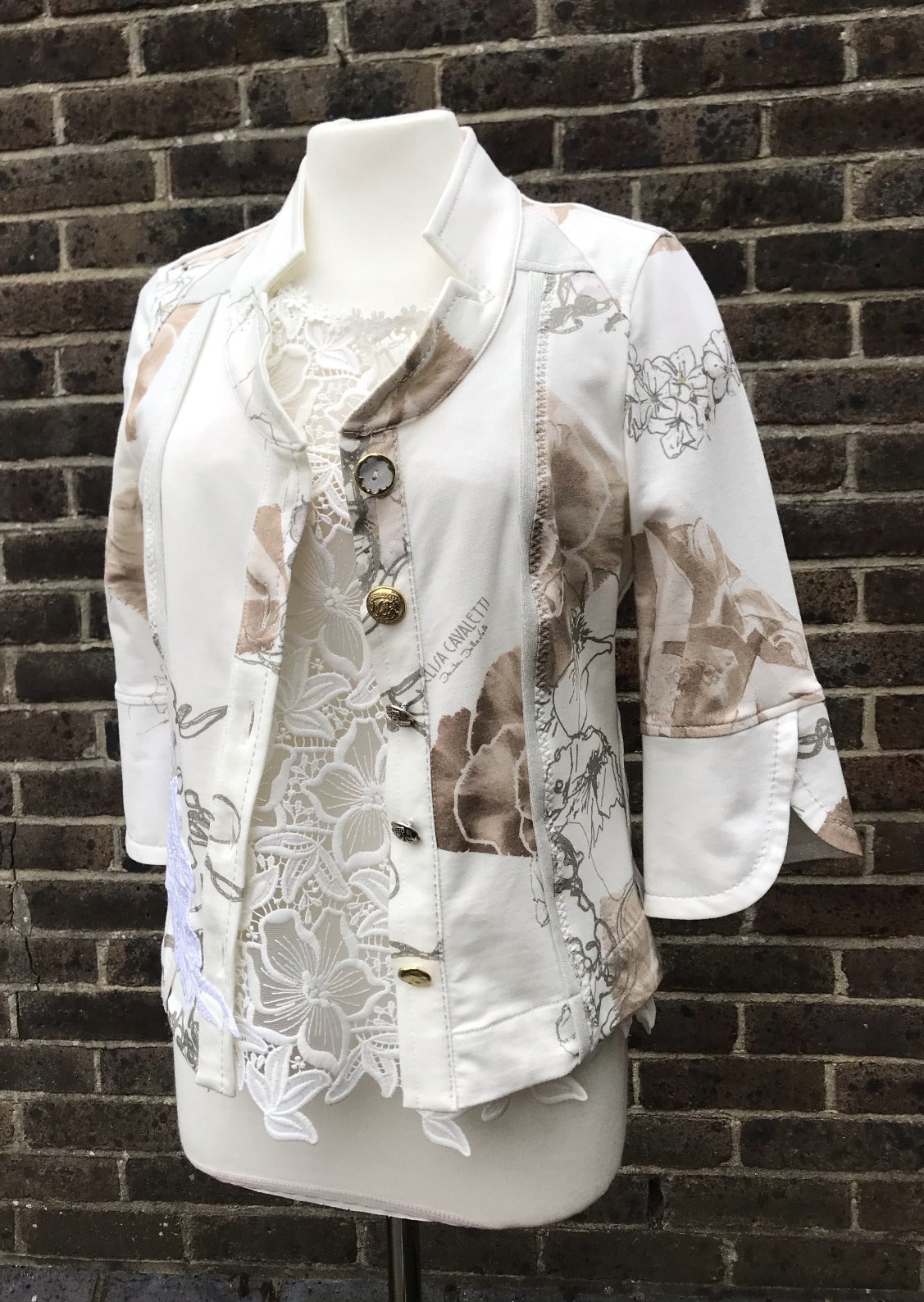 Elisa Cavaletti Embellished Fitted Style Jacket - Lucindas on-line