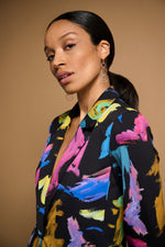 Load image into Gallery viewer, Abstract Print Blazer 224043
