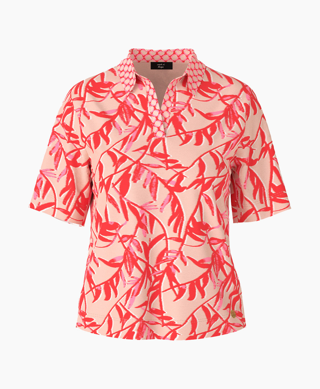Marc Cain Polo Shirt with Pattern mix
