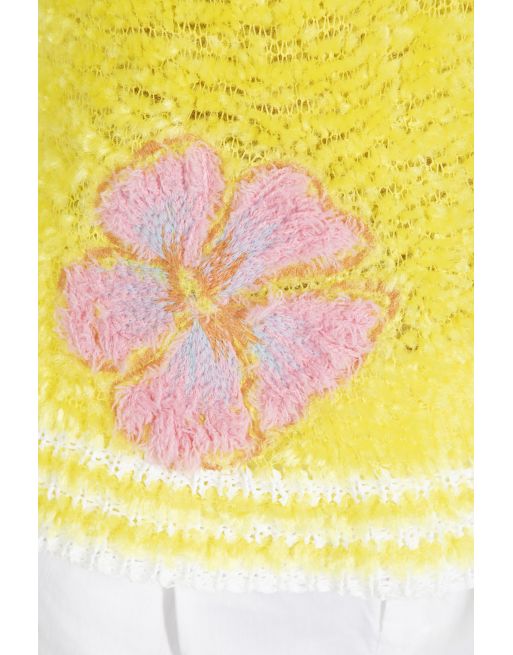 Mimosa Two Tone Mesh Back Jumper