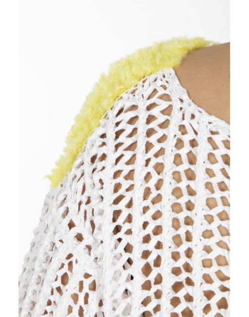Mimosa Two Tone Mesh Back Jumper