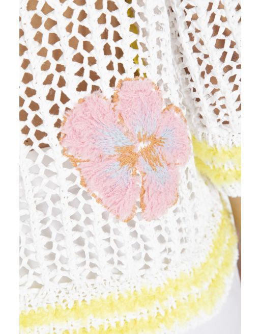 Mimosa Two Tone Mesh Back Jumper
