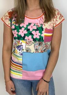 Mixed Pattern T-shirt