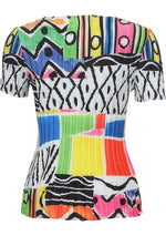 Load image into Gallery viewer, Mix Print Pleated Top YE450
