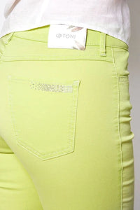 Toni Be Loved Lime Crop Jeans