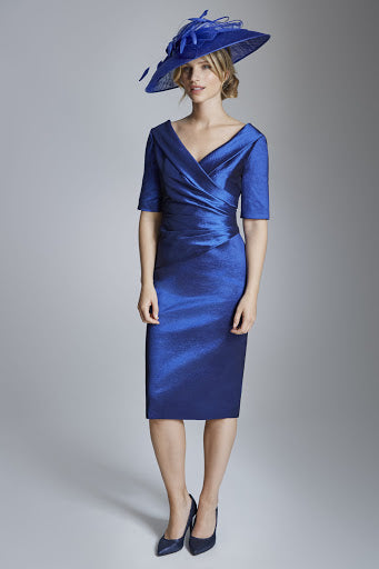 Ispirato Taffeta Crossover Dress ISE821 - Lucindas on-line